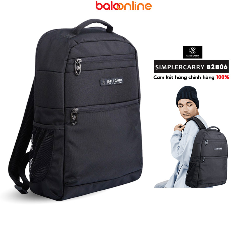 Balo Simplecarry B2B06 phong cách trẻ trung hiện đại, chất liệu trượt nước chống sốc đi học, đi du lịch