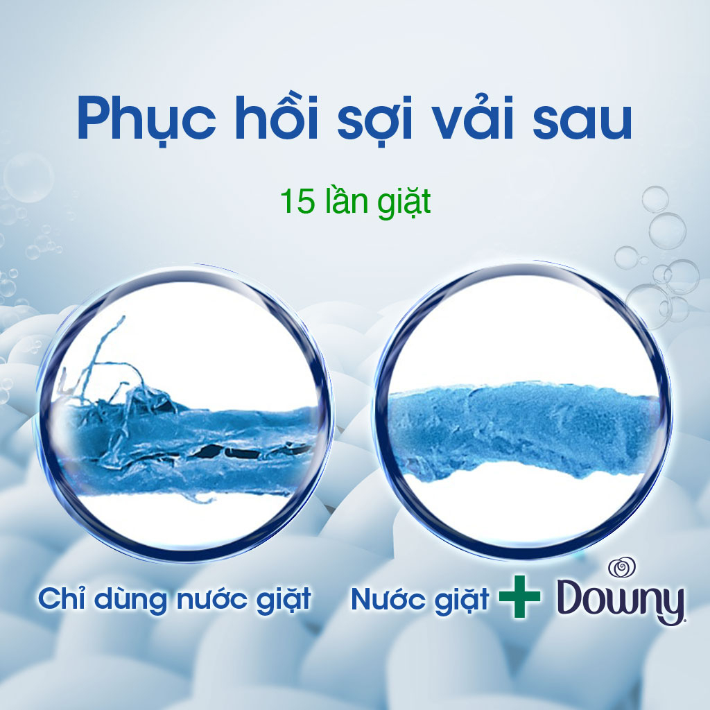 Combo 2 Túi Nước Xả Vải Downy Tinh Dầu Thiên Nhiên Hương Nắng Mai 3L/túi