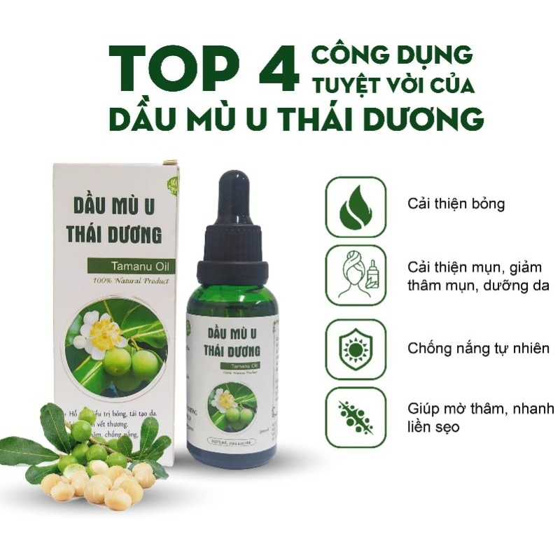 Dầu mù u Thái Dương giúp mau lành vết thương 10ml