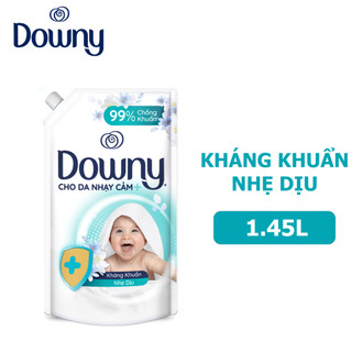 Xả vải Downy cho da nhạy cảm mềm mịn tinh khiết túi 1,45L