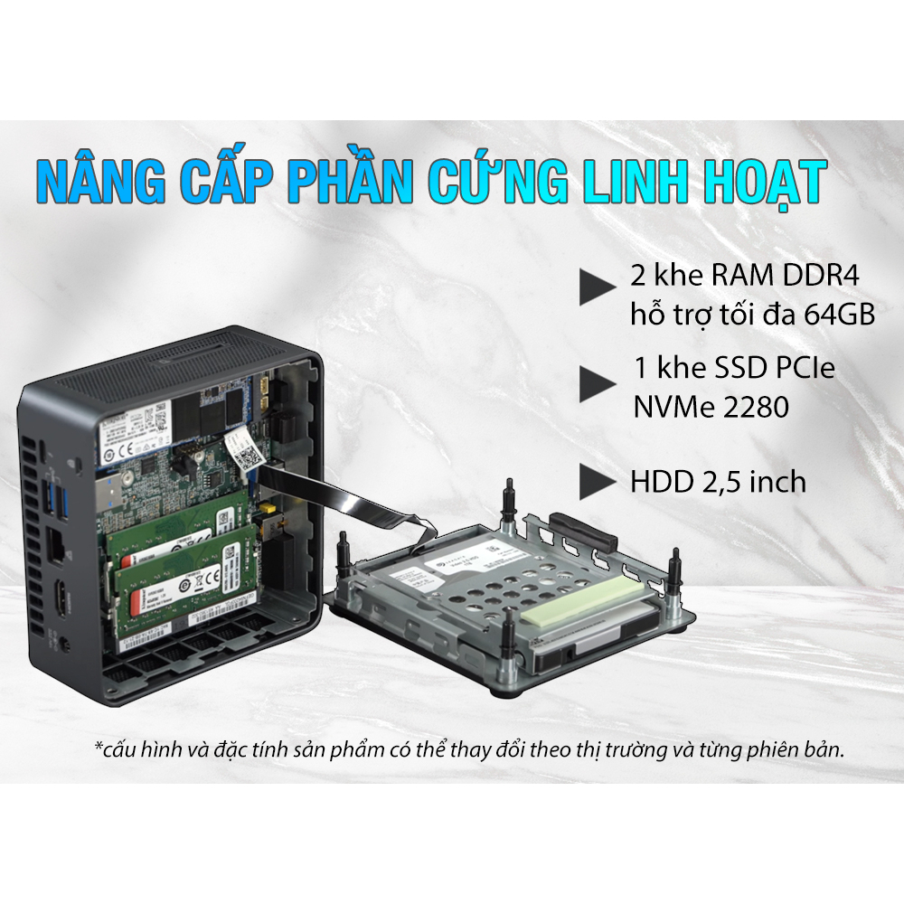 Máy tính Intel NUC 11 - NUC11PAH (i3-1115G4) thiết kế tối giản, tiết kiệm không gian | BigBuy360 - bigbuy360.vn