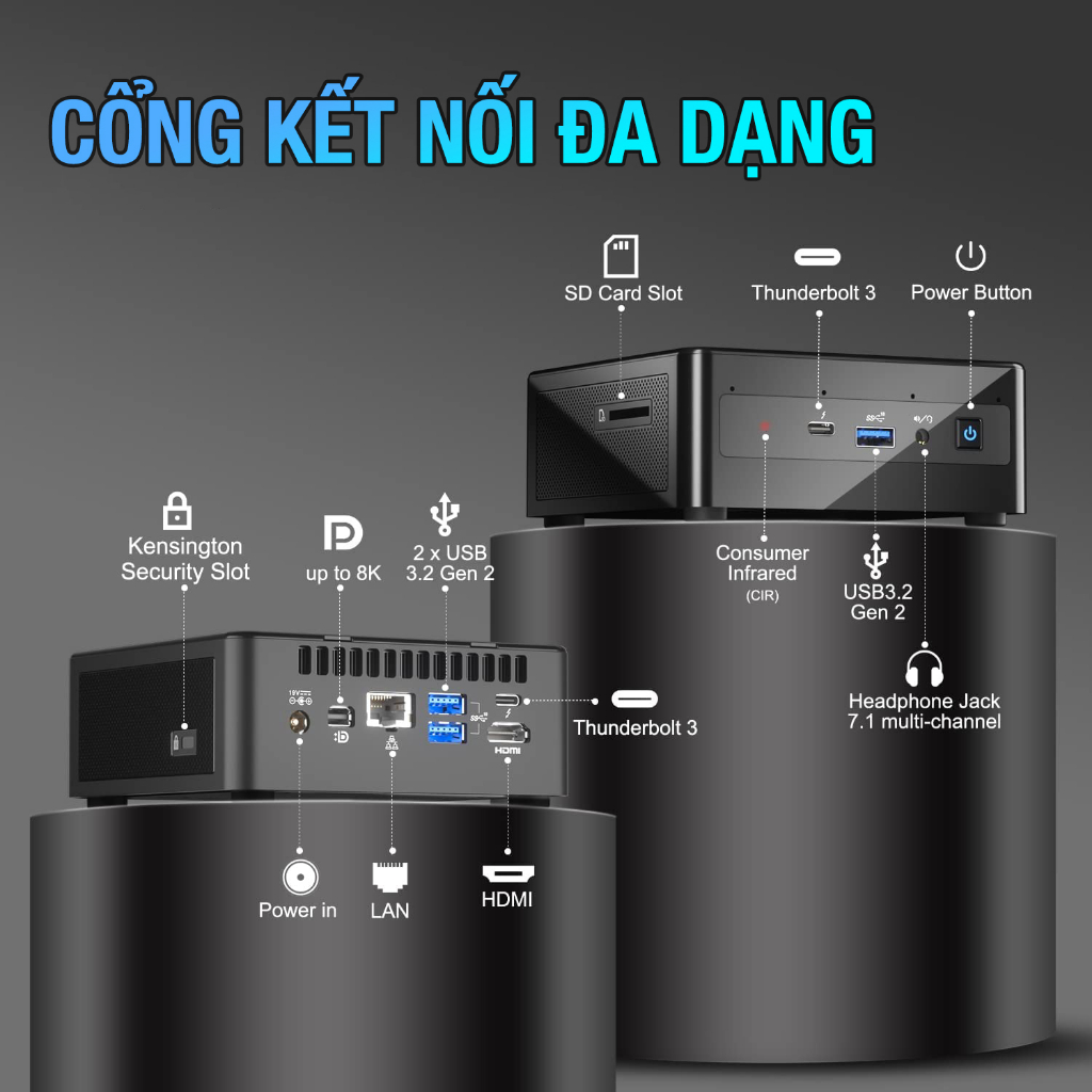 Máy tính Intel NUC 11 - NUC11PAH (i3-1115G4) thiết kế tối giản, tiết kiệm không gian | BigBuy360 - bigbuy360.vn