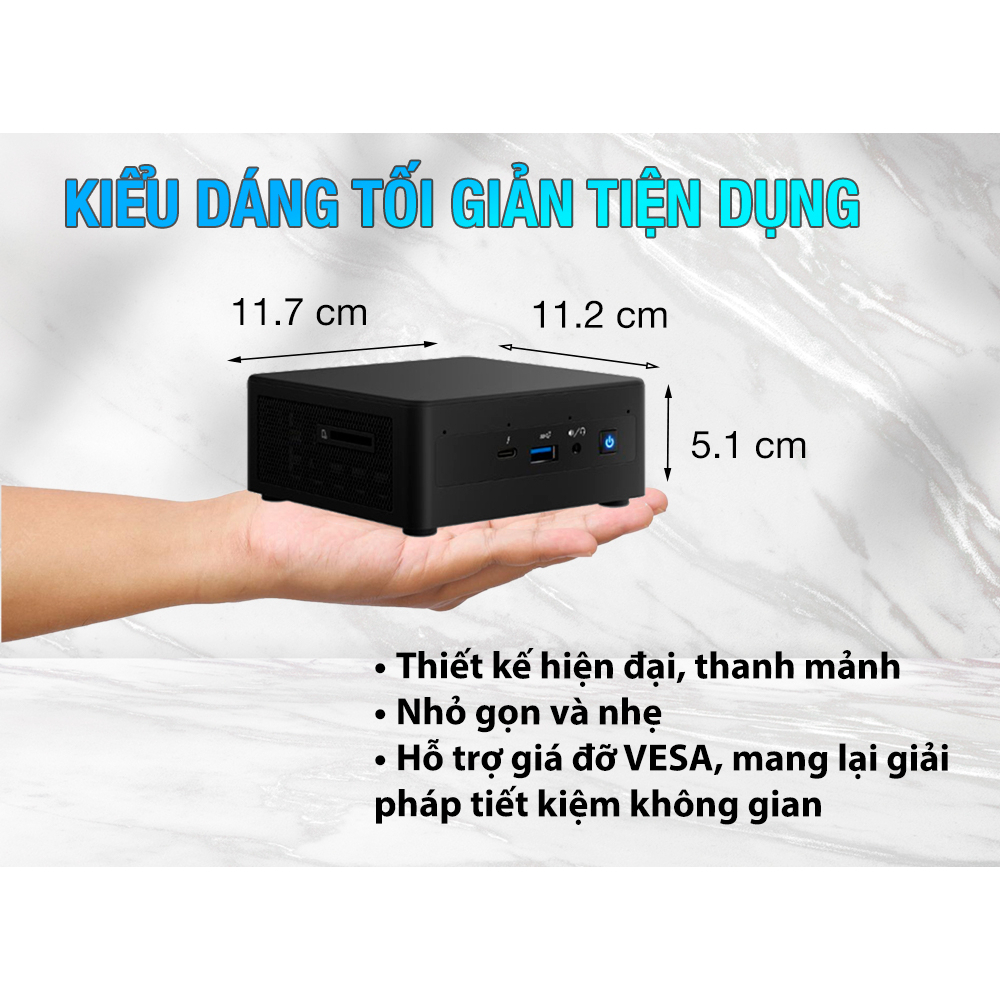 Máy tính Intel NUC 11 - NUC11PAH (i7-1165G7) Thiết kế đơn giản, hiệu năng mạnh mẽ | BigBuy360 - bigbuy360.vn