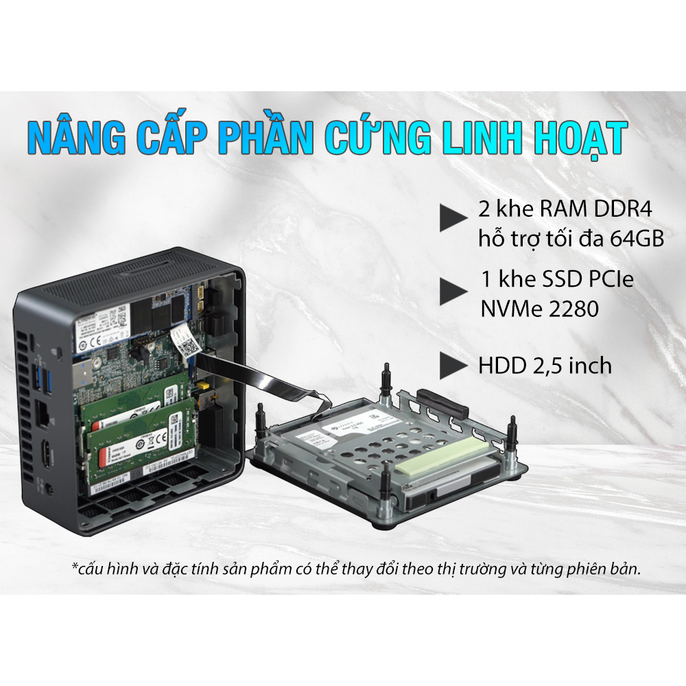 Máy tính Intel NUC 11 - NUC11PAH (i7-1165G7) Thiết kế đơn giản, hiệu năng mạnh mẽ | BigBuy360 - bigbuy360.vn