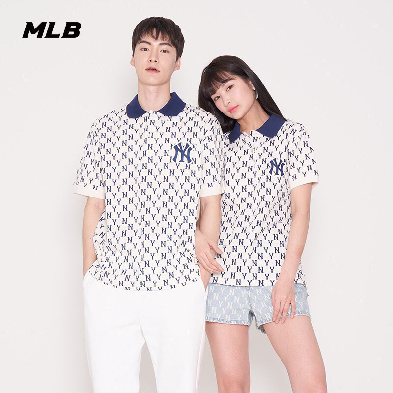 Áo polo MLB NY thiêu siêu nét