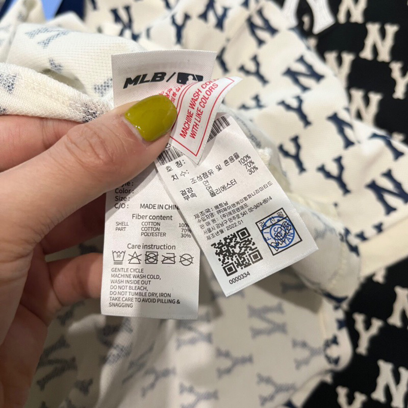 Áo polo MLB NY thiêu siêu nét