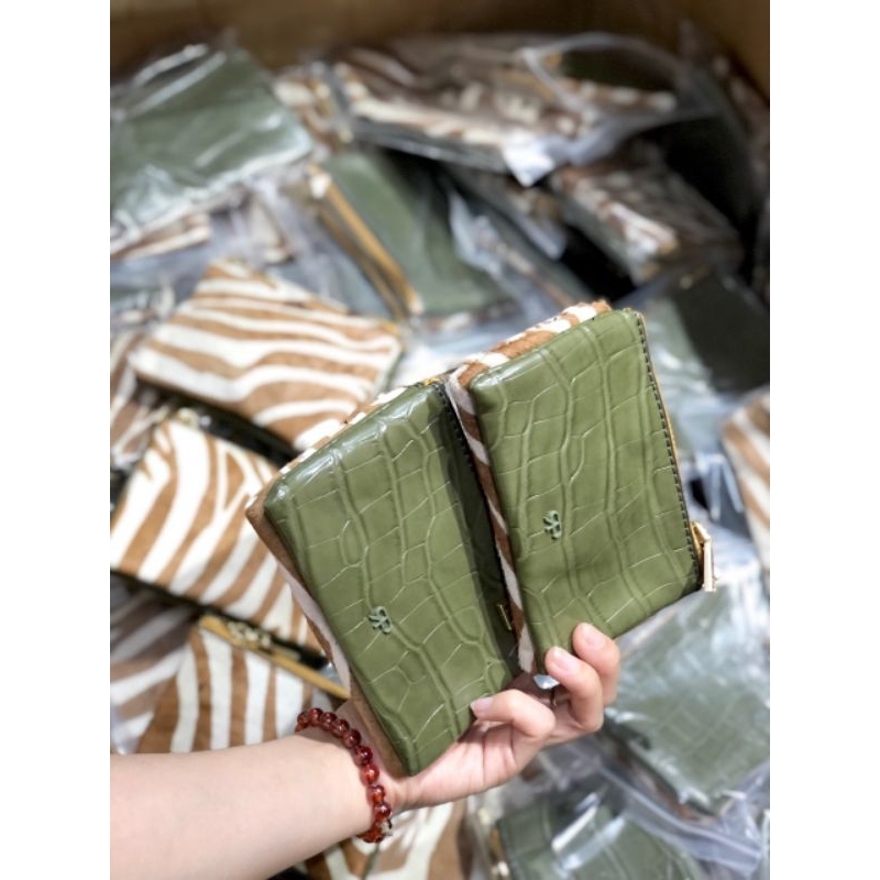 VÍ MINI 2 mặt 2 ngăn PARRFOIS auth tuồn