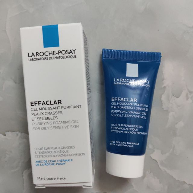 Sữa rửa mặt giảm mụn gel La roche posay 15ml