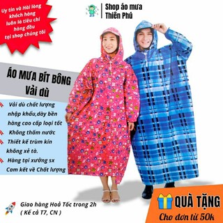 Áo mưa nữ nam thời trang đẹp dành cho người lớn, bít kín toàn thân, size lớn bigsize đi xe máy, vải dù chống thấm nước