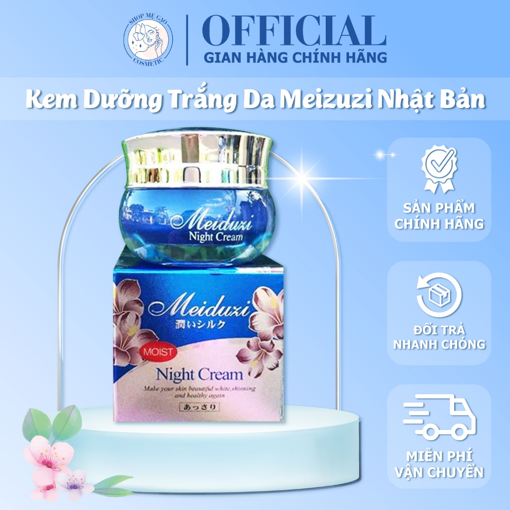 Kem Dưỡng Trắng Da Meiduzi Nhật Bản, Cân Bằng Sắc Tố Da, Ngăn Ngừa Lão Hóa Da, Cải Thiện Vết Thâm Nám