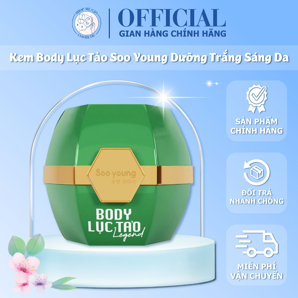 Kem Body Lục Tảo Soo Young Dưỡng Trắng Sáng Da, Mùi Hương Nước Da Dễ Chịu, Giúp Săn Chắc Da, Thấm Hút, Không Bết Rít | BigBuy360 - bigbuy360.vn