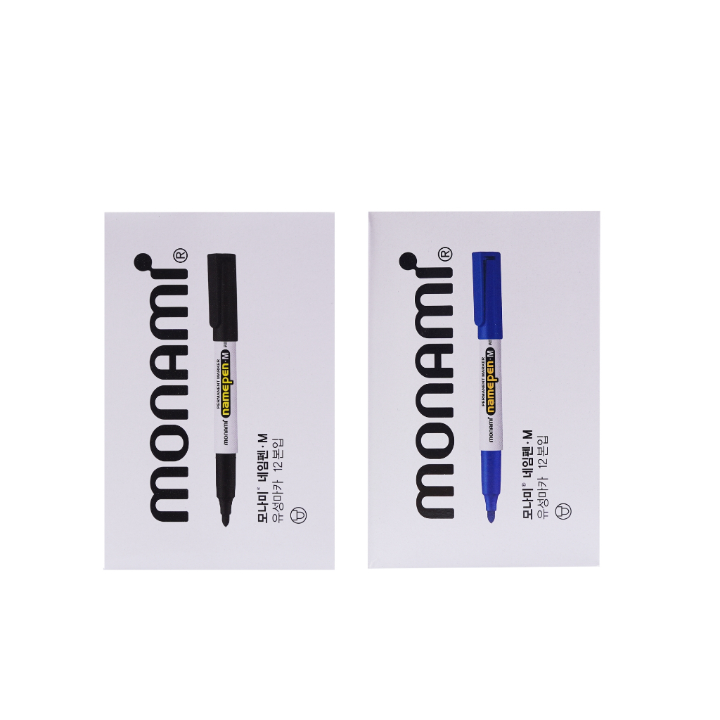Bút Dạ Dầu MONAMI Namepen M - 1 Chiếc, viết được trên nhiều chất liệu.