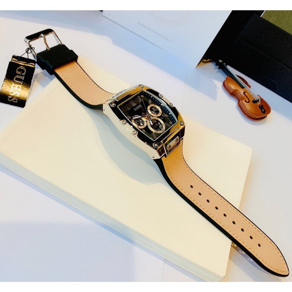 Đồng hồ nam Guess GW0202G3 Phoenix Watch 43mm, Authentic, fullbox, Luxury diamond watch