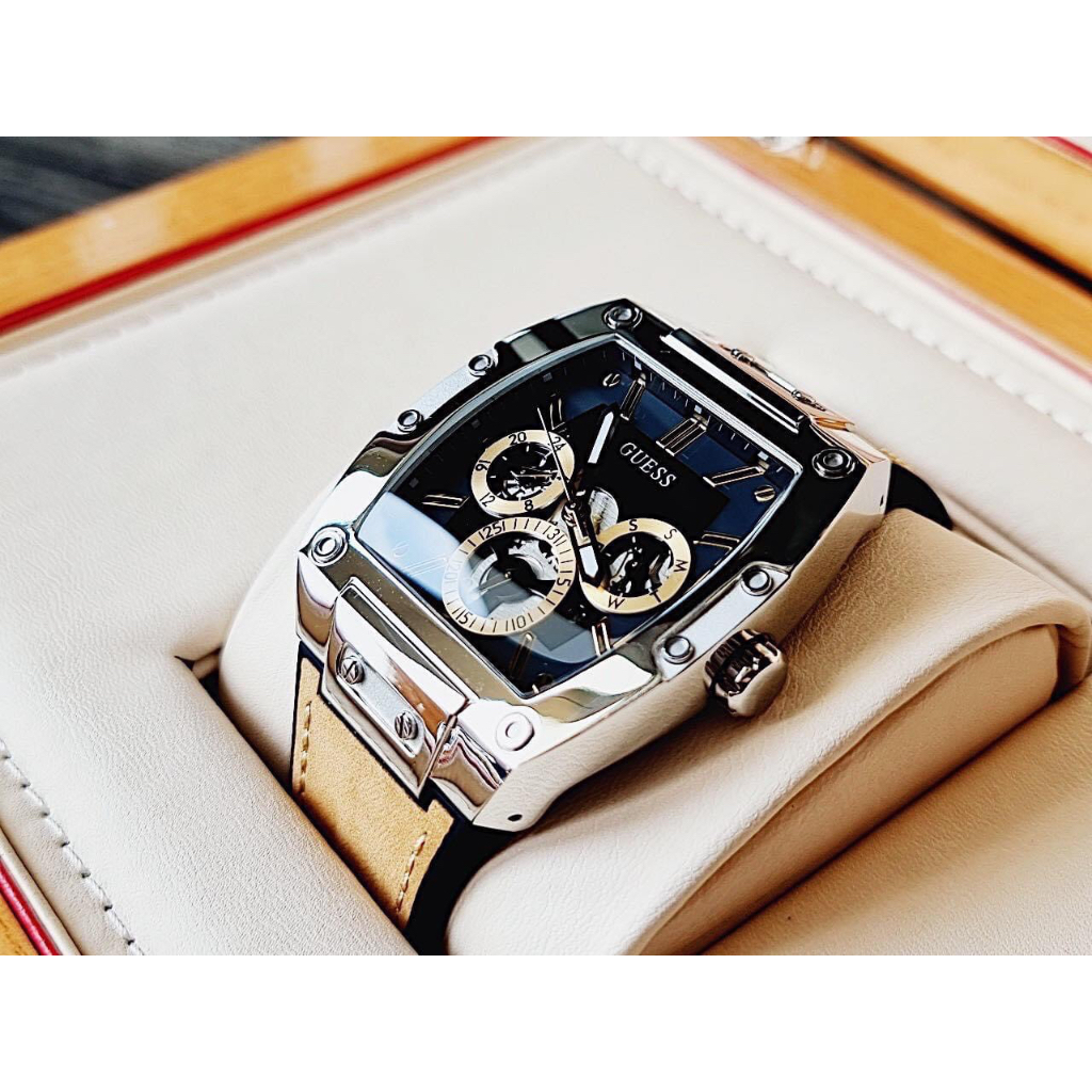 Đồng hồ nam Guess GW0202G3 Phoenix Watch 43mm, Authentic, fullbox, Luxury diamond watch