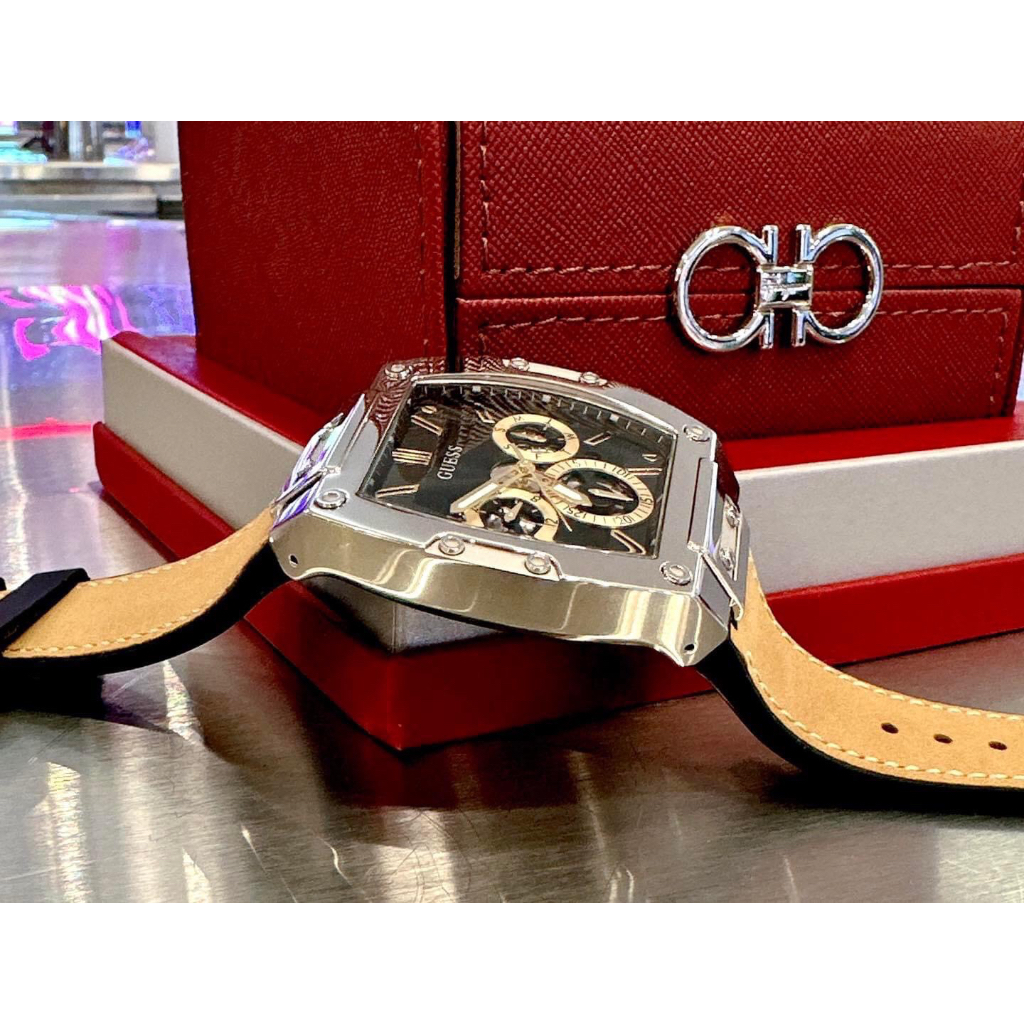 Đồng hồ nam Guess GW0202G3 Phoenix Watch 43mm, Authentic, fullbox, Luxury diamond watch