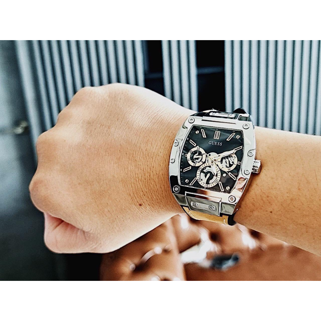 Đồng hồ nam Guess GW0202G3 Phoenix Watch 43mm, Authentic, fullbox, Luxury diamond watch