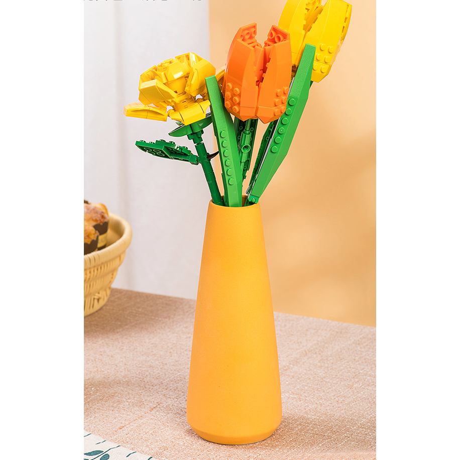 Đồ Chơi Mô Hình Lắp Ráp Nhánh Hoa,Mô Hình Lắp Ráp, Trang Trí, Decor Cao Cấp, Quà Tặng