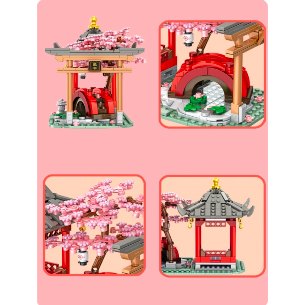 Đồ Chơi Mô Hình Nhà Gấu,Mô Hình Lắp Ráp, Trang Trí, Decor Cao Cấp, Quà Tặng