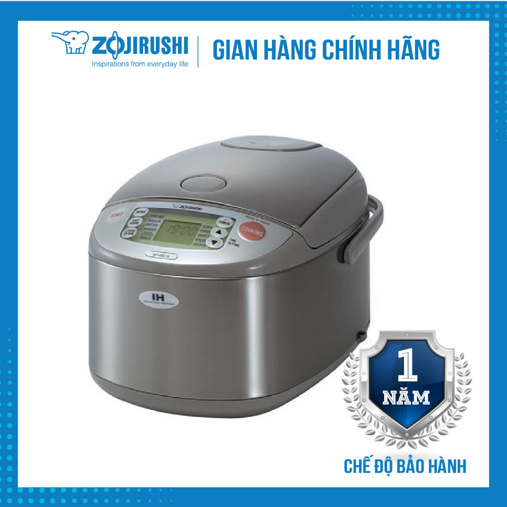 Nồi cơm điện tử cao tần Nhật Bản Zojirushi NP-HBQ10-XA / NP-HBQ18-XA, 8 chế độ nấu, sản xuất tại Nhật, bảo hành 1 năm