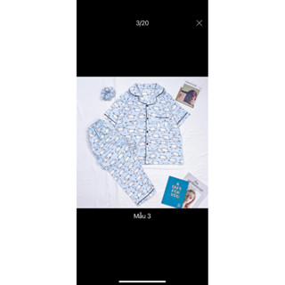 BỘ ĐỒ NGỦ NỮ PIJAMA TAY NGẮN QUẦN DÀI