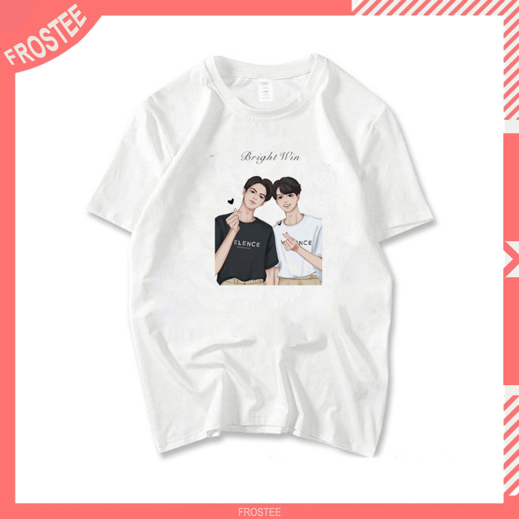 HOT🔥 Áo Phông trắng in hình BRIGHTWIN 2gether BL Thái Lan mẫu mới cực chất giá siêu rẻ