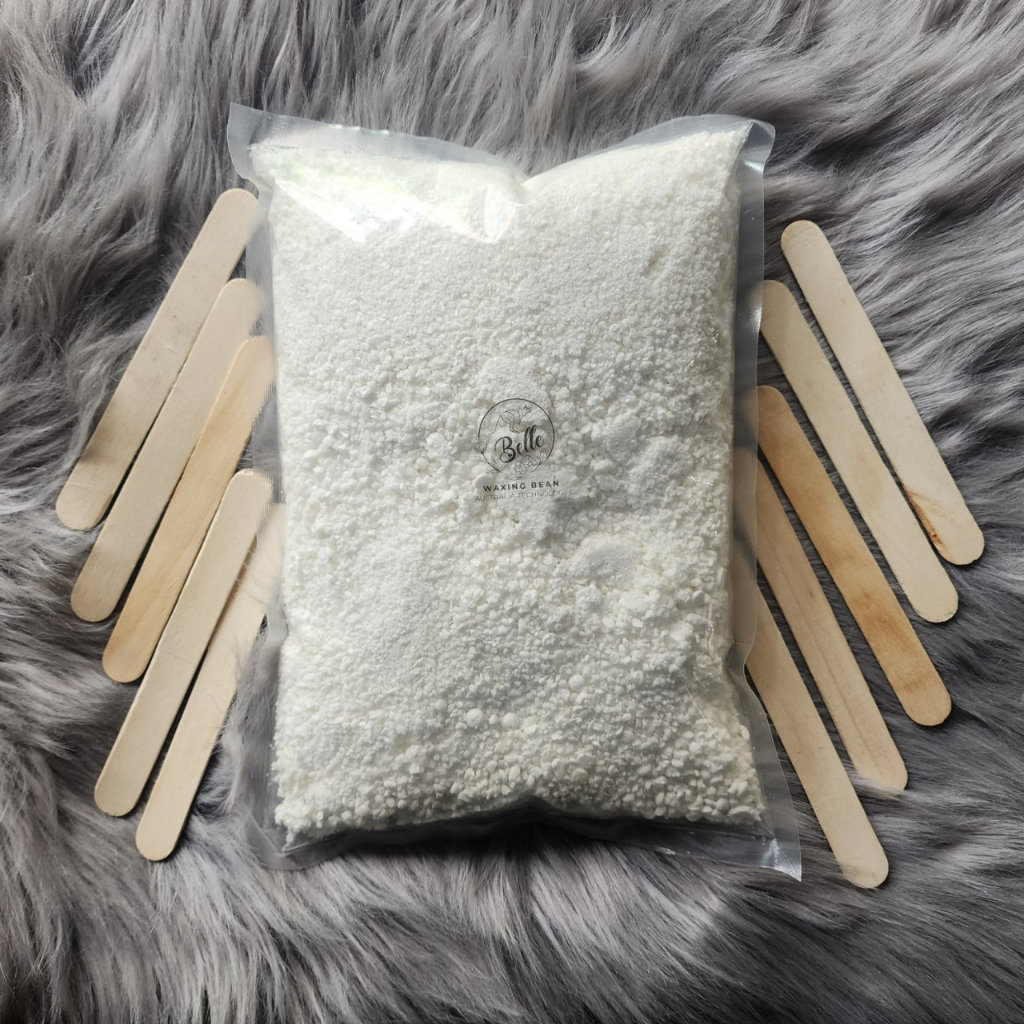 {Sale] 1kg Sáp vụn sáp wax lông loại 1 sàng vụn tặng kèm que gỗ