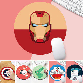 Lót chuột máy tính cute mèo doremon Iron Man Captain America Cute Pirate Doremon Mèo đỏ Cá sấu xanh - Lót chuột anime