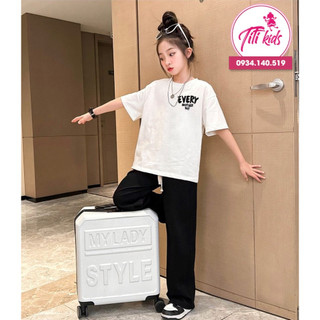 Set bộ thể thao cho bé gái titikids cực cá tính s229