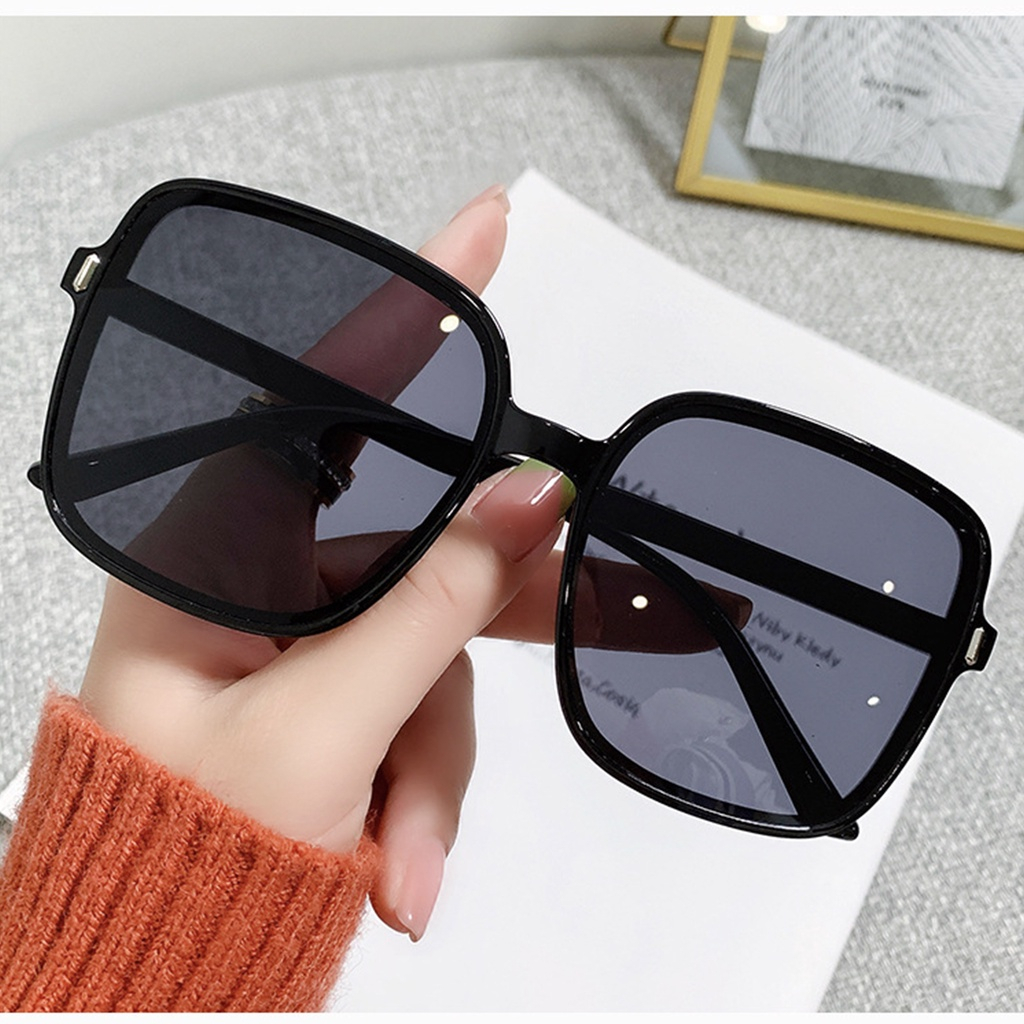 Kính 2 Mầu, Kính mát chống tia UV400 thời trang cho nam nữ - Đen