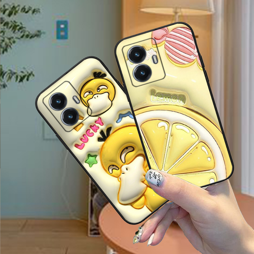 Ốp lưng Vivo Y55 4G / Y55 5G 2022 bộ gấu nổi in hình PHẲNG