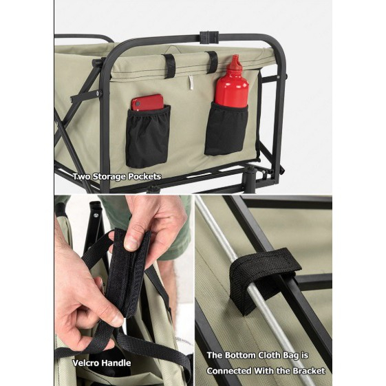 Xe kéo dã ngoại NatureHike 90L gấp gọn NH19PJ001,Xe đẩy dã ngoại Naturehike