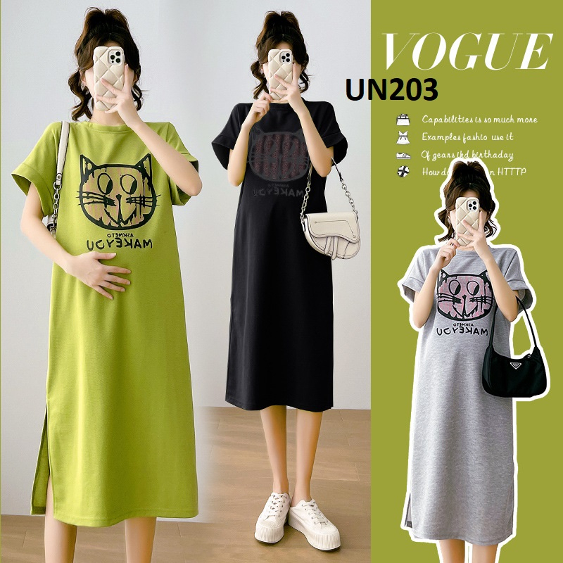 Váy thun cotton bầu dáng suông cao cấp