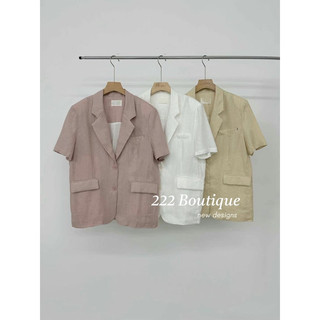 Áo blazer linen acme 4 01201