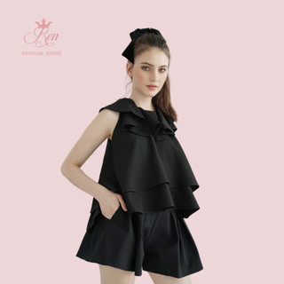 Ren by tee - áo hai tầng cổ bồng bềnh