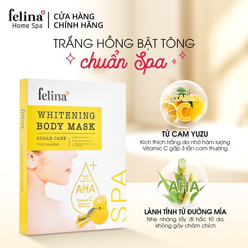 [GIFT] Kem Tắm Trắng Da Toàn Thân Felina Home Spa 120g chiết xuất  AHA từ Đường Mía & Tinh Chất Sữa 100% thiên nhiên