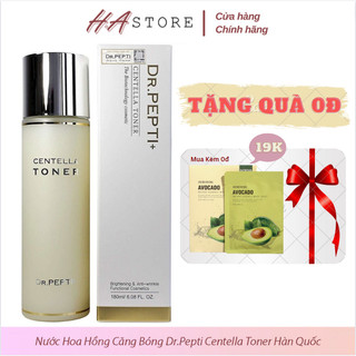 [Mua 1 tặng 1] Nước Hoa Hồng Căng Bóng Dr. Pepti Centella Toner 180ml