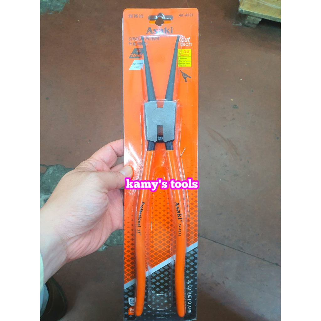 Kìm Mở Phe Asaki 13 inch 325mm Cong Thẳng Bóp Vào Bung Ra AK-8331 AK-8345 AK-8338 AK-8352