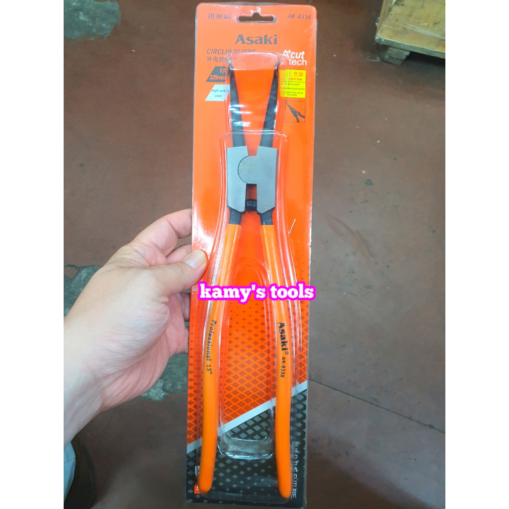 Kìm Mở Phe Asaki 13 inch 325mm Cong Thẳng Bóp Vào Bung Ra AK-8331 AK-8345 AK-8338 AK-8352