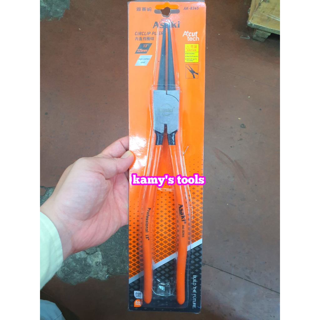 Kìm Mở Phe Asaki 13 inch 325mm Cong Thẳng Bóp Vào Bung Ra AK-8331 AK-8345 AK-8338 AK-8352