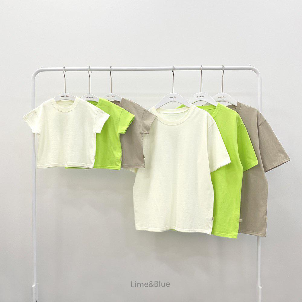 Áo thun trơn hè Lime&Blue Hàn Quốc cho bé