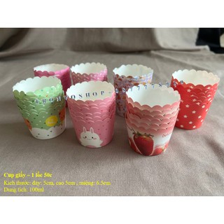 Cup giấy - 1 lốc 50 cup - size 50*45cm