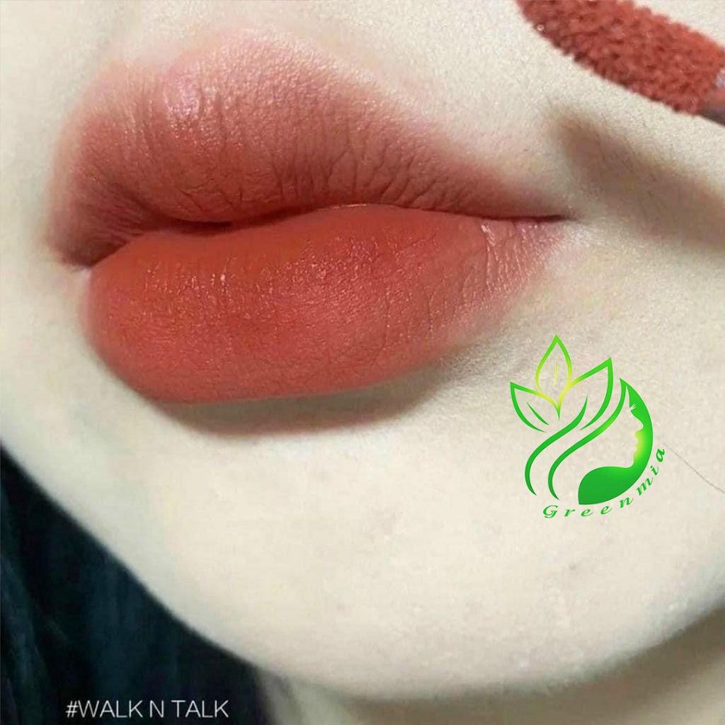 Son 3CE Velvet Lip Tint Walk N Talk Màu Nâu Đào Đậm Tông Trầm Siêu Xinh