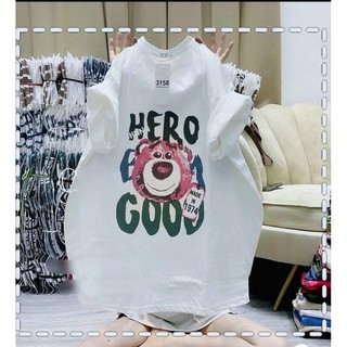 Áo phông nam nữ tay lỡ, áo thun su HERO túi zip sịn