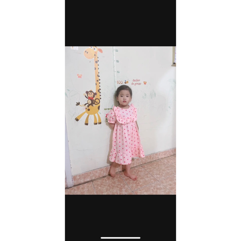 Váy đuôi cá 2066 phối tim hồng sz 8-26kg bé gái