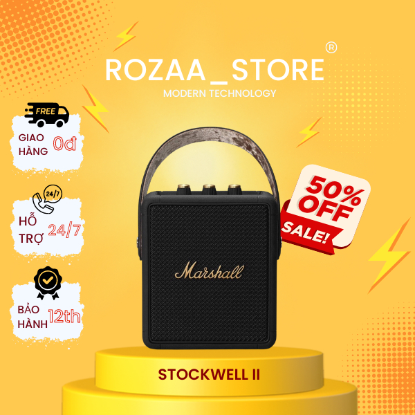 Loa không dây Marshall StockWell 2 Nguyên Seal - Mới 100% - Bảo hành 12 tháng , 1 đổi 1 trong 30 ngày