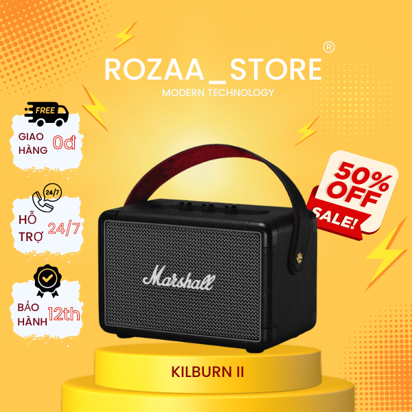 Loa Bluetooth không dây MARSHALL KILBURN II nguyên seal - New, Bảo hành 12 tháng, 1 đổi 1