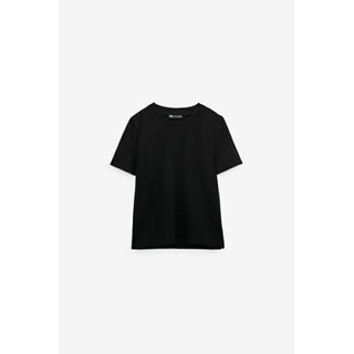 Zara authentic áo thun cổ tròn zara màu đen size s