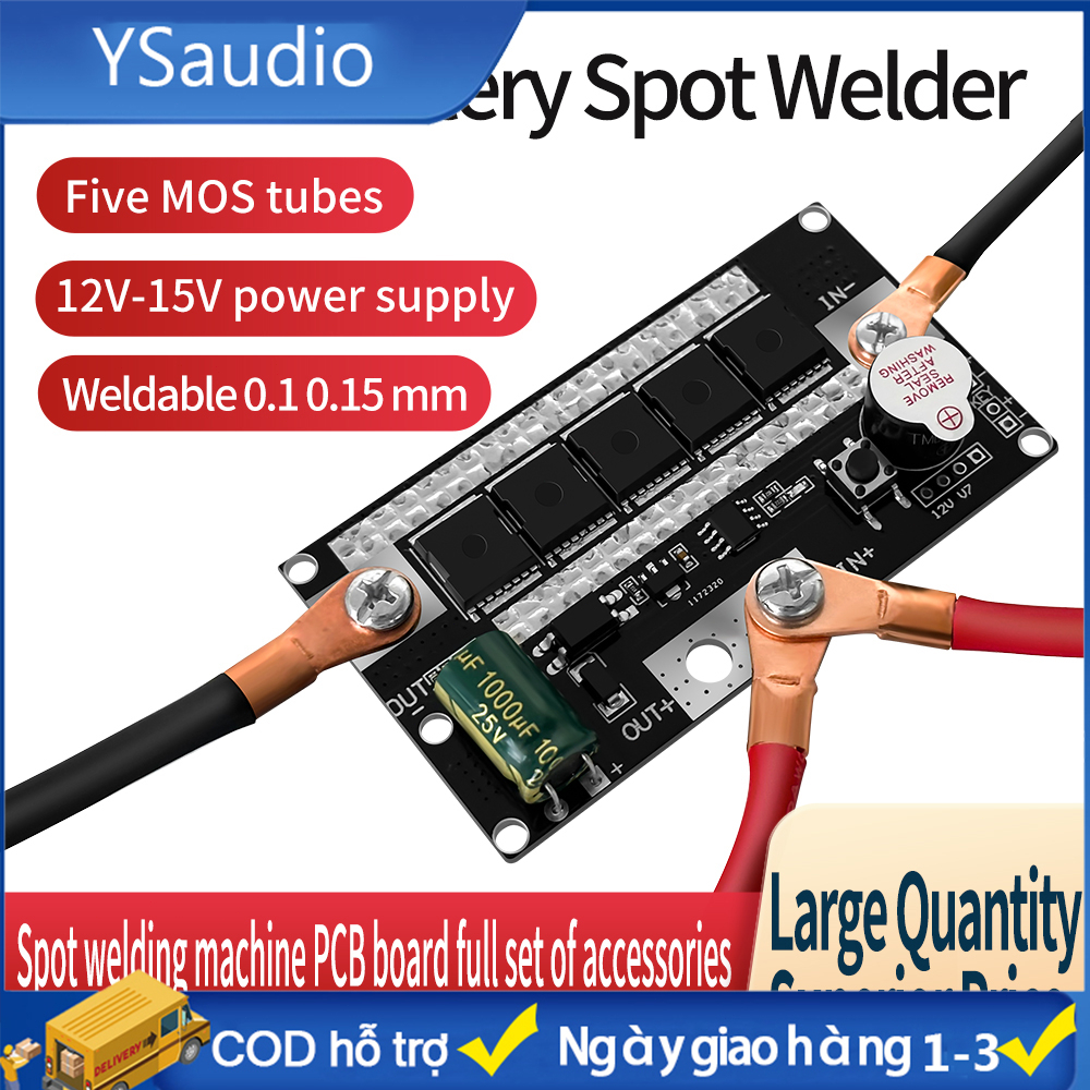 【Việt Nam gửi】12v-14vTỰ LÀM máy hàn pin di động tại chỗ lưu trữ máy hàn bảng mạch PCB Thiết bị hàn cho 18650 26650 32650