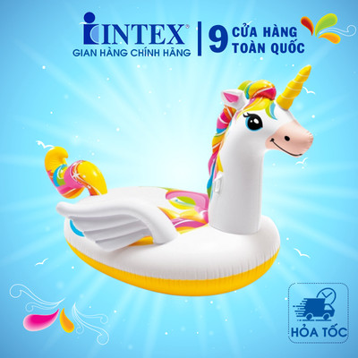 Phao bơi ngựa thần sắc màu khổng lồ intex 57561