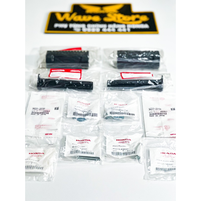 FULL BỘ CAO SU GÁC CHÂN SAU WAVE 110 THÁI LAN